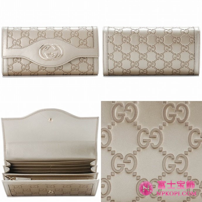 GUCCI/グッチ 2012年春夏新作SUKEY2つ折り長財布 282431 AHB1G 9504 